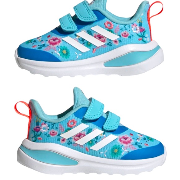 Adidas X Disney Sneakers Snow White Fortarun Floral Shoes Little Girl Toddler - Picture 7 of 11